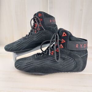 Ryderwear D-Mak II Mens Size 6 Black Red Gym Weightlifting Bodybuilding Shoes